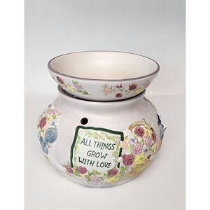 Rare Laurie Korsgaden Watercolors Wax Melt Warmer Farmhouse Cottage Core French